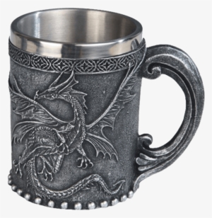 Steel Insert Flying Dragon Mug