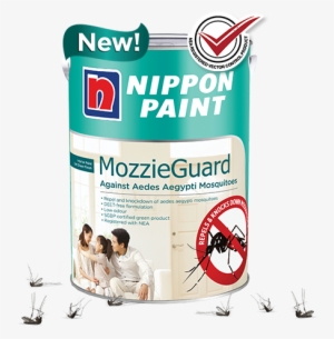 Mozzieguard Protect Against Aedes Aegypti Mosquitoes - Nippon Paint Mozzie Guard