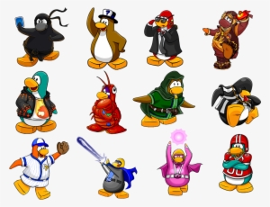 1 - Personajes - 2 - Puffles - 3 - Pingüinos Animados - Club Penguin