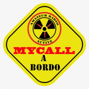 Cartel Amateur Radio Active A Bordo - Team