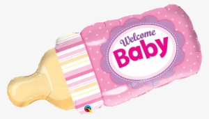 17173 16470b Bpng - Welcome Baby Bottle Balloon
