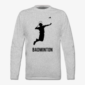 Badminton Player Silhouette Png For Kids - T-shirt