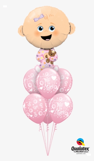 Giant Baby Girl Balloon Bouquet - Its A Boy Balloons