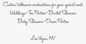 Vintage Rentals - Las Vegas - Handwriting