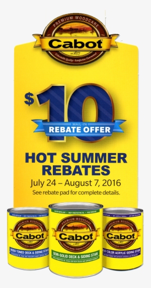 Summer Paint & Stain Rebates