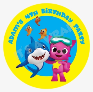 Baby Shark Party Box Stickers - Sticker Baby Shark