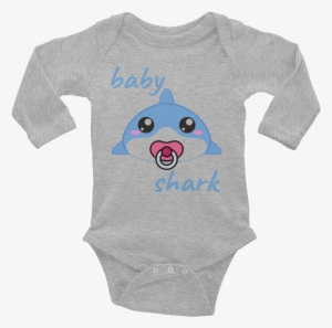 Exclusive -baby Shark Long Sleeve - Infant Bodysuit