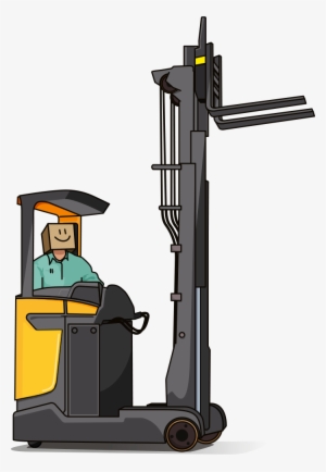 We Can Manage Your Stocks So You Can Have The Quantity - Reach Truck Forklift Cartoons