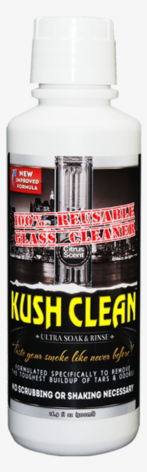 Kush Clean, Bong Cleaner, Best Bong Cleaner, Reusable - Kush Clean - Glass Cleaner Soaker 16.9 Oz 500ml
