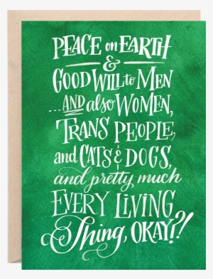 Peace On Earth Greeting Card - Peace