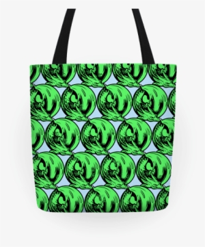 Sleeping Dragon Tote Bag - Sleeping Dragon (green) Tote Bag: Funny Tote Bag From