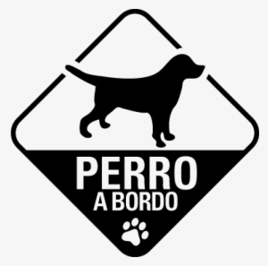 Adhesivo Perro A Bordo Linea - Dog On Board Sticker