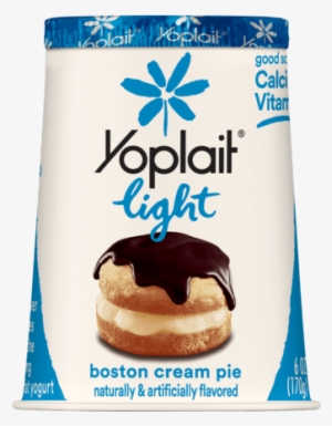Boston Cream Pie - Yoplait Strawberry Yogurt