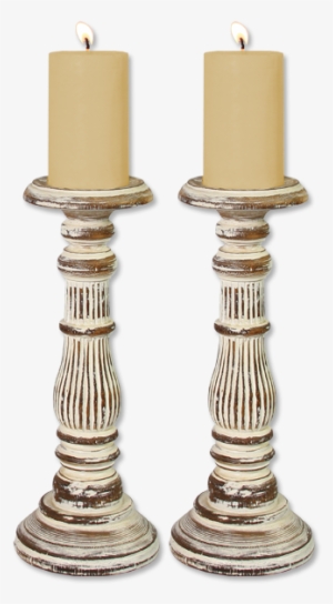 Pillar Candle Holders, Short - Candle