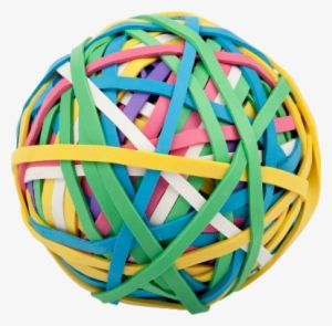 Of Rubber - Rubber Band Ball Png