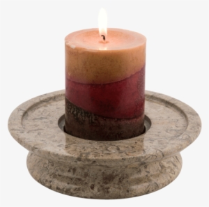3 Tier Candle Holder - Fossil Stone (grey) Coaster Set, Coasters, By Marble