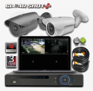 4 Channel 2 Camera Surveillance System - Closed-circuit Television