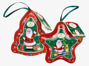 Christmas Tree Ornaments “christmas Time“ - Suspension Noël Métal Garnie Chocolats Confiserie Heidel