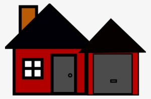 Red Brick House Clipart