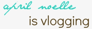 Jumping On The Vlogging Train - Calligraphy