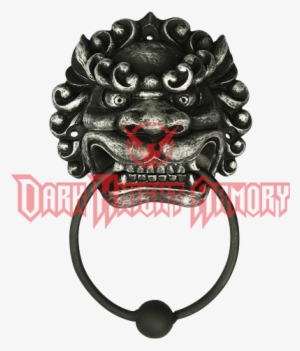 Sinister Oriental Lion Door Knocker