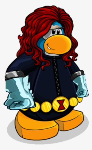 Hot Black Widow - Black Widow Club Penguin