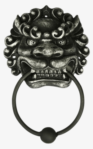 Sinister Oriental Lion Door Knocker