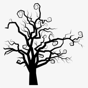 Spooky Clipart 6 Christmas Tree Outline Halloween Movieplus - Spooky Tree Silhouette Png