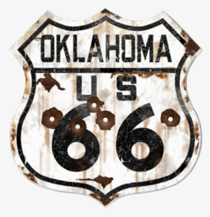 A Finales De Los 80 Y Con La Melancolía De Lo Que Supuso - Oklahoma Route 66 Vintaged Metal Sign