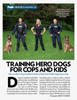 Training K9s For Cops & Kids People Magazine - K9's For Cops