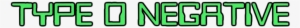 Type O Negative Band Logo