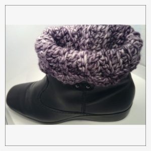 Merino Crocheted Boot Cuffs - Snow Boot