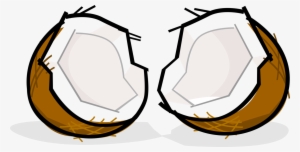 Vector Illustration Of Coconut Hard-shelled Edible - Coconut Clip Art