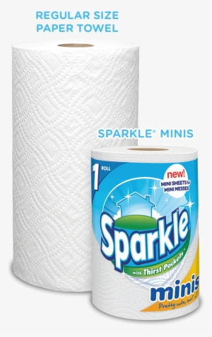 Png Sparkle174 Minis Mini Paper Towels Sparkle174 - Sparkle Paper Towel, Regular Roll, Spirited Prints,