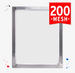 Aluminum Screen W/ 200 White Mesh - Printing