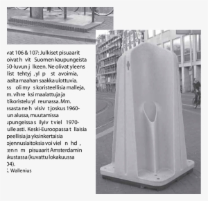 From Finnish Cities Public Urinals Started To Disappear - Urinal