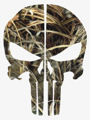 Max Camo Punisher Skull Rear Helmet Reflective Helmet - Black Woods Camo Punisher Skull Rear Helmet Reflective