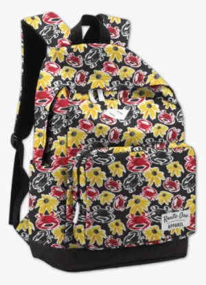 Black Pennington Crab & Black Eyed Susan / Book Bag - Backpack