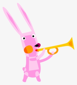 Vector Illustration Of Pascha Easter Bunny Rabbit Folkloric - Cartoon