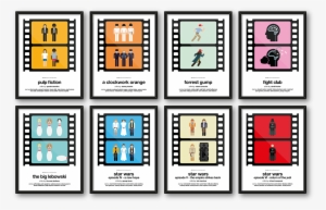 Two-frame Pictogram Movie Posters Design By Viktor - Pictogram Movie Poster