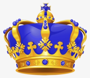 Coroa Azul E Dourada - Blue And Gold Crown