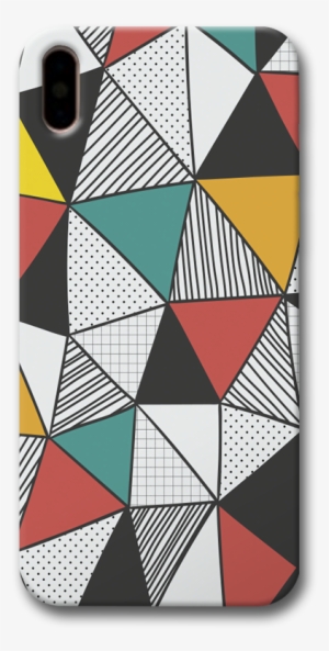 Triangle Abstract Pattern Apple Iphone X Case - Notebook Journal Dot-grid,graph,lined,blank No Lined