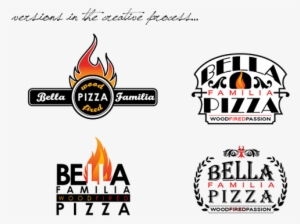 Bella Familia Pizza Wanted A New Logo To Represent - Wood Fired Pizza Logos