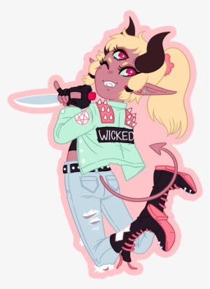 Wicked Demon Sticker - Demon