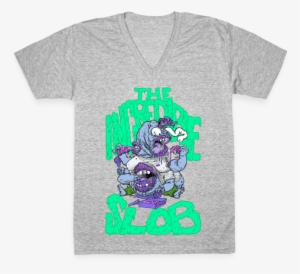 The Incredible Slob V-neck Tee Shirt - Im Not Tsundere Baka Shirt