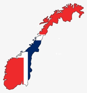 Flag-map Of Norway - Norway Flag And Map