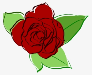 Rosa Vermelha Desenho Png - Red Rose Draw Png