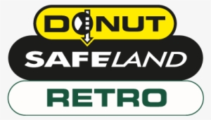 Donut Safeland Retro Logo - Doughnut