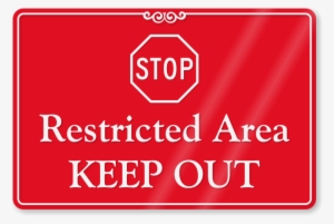 Restricted Area, Keep Out Showcase Wall Sign - Authorized Personnel Only Restricted Area Sign