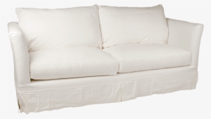 Vintage White Canvas Sofa - Studio Couch